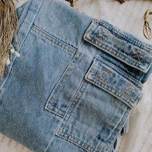 Lioness Denim Cargo Jeans